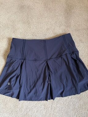 lululemon athletica navy blue athletic skort
